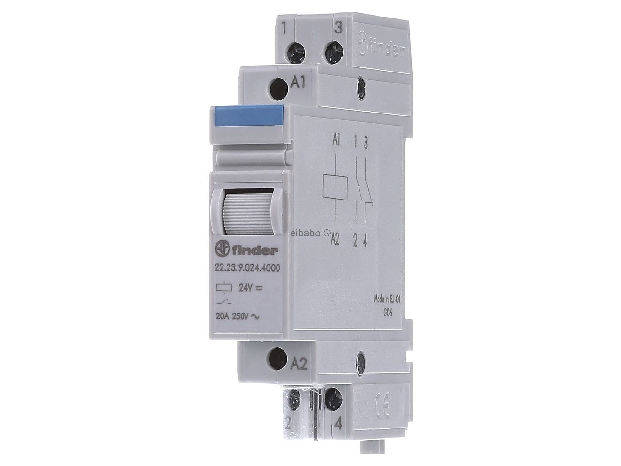 Finder Installationsrelais 1S//1Ö 20A 24VDC 22.23.9.024.4000