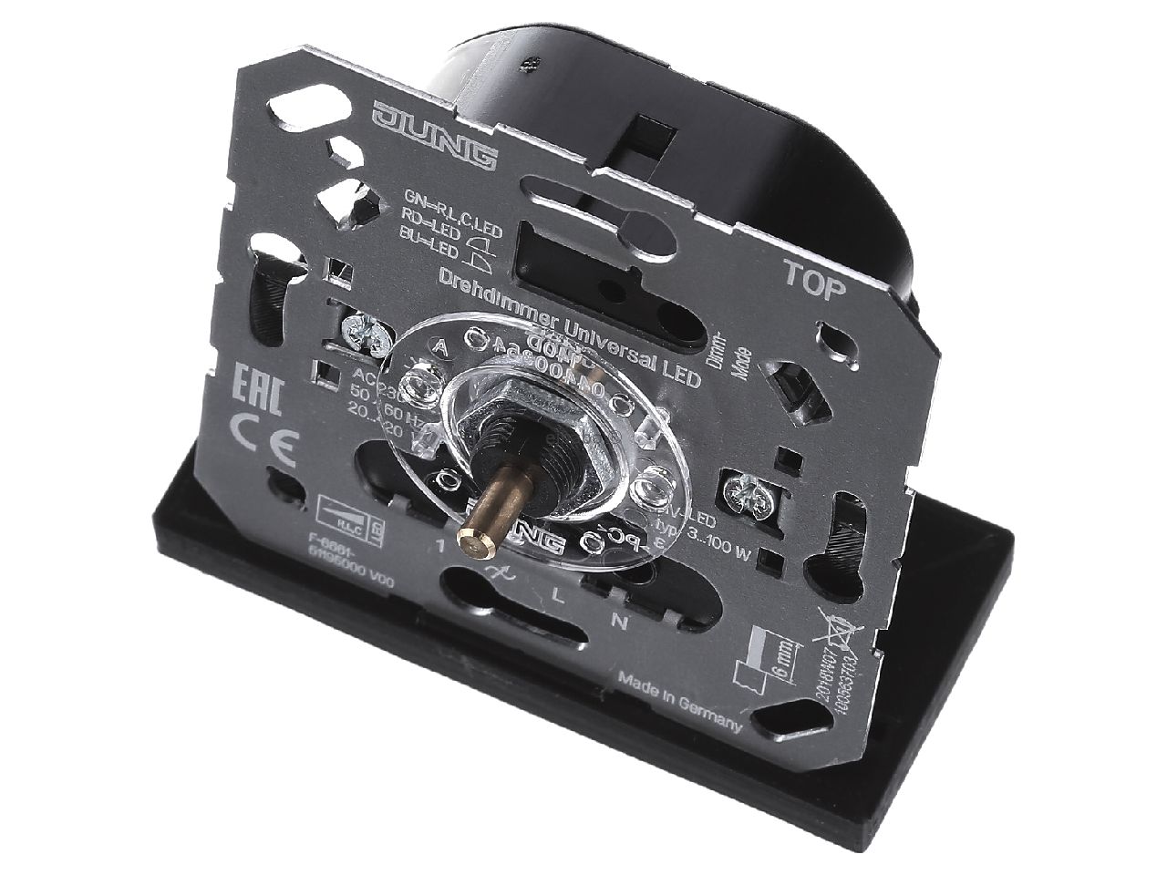 Jung 1731 DD Atenuador giratorio LED universal Dimmer empotrable